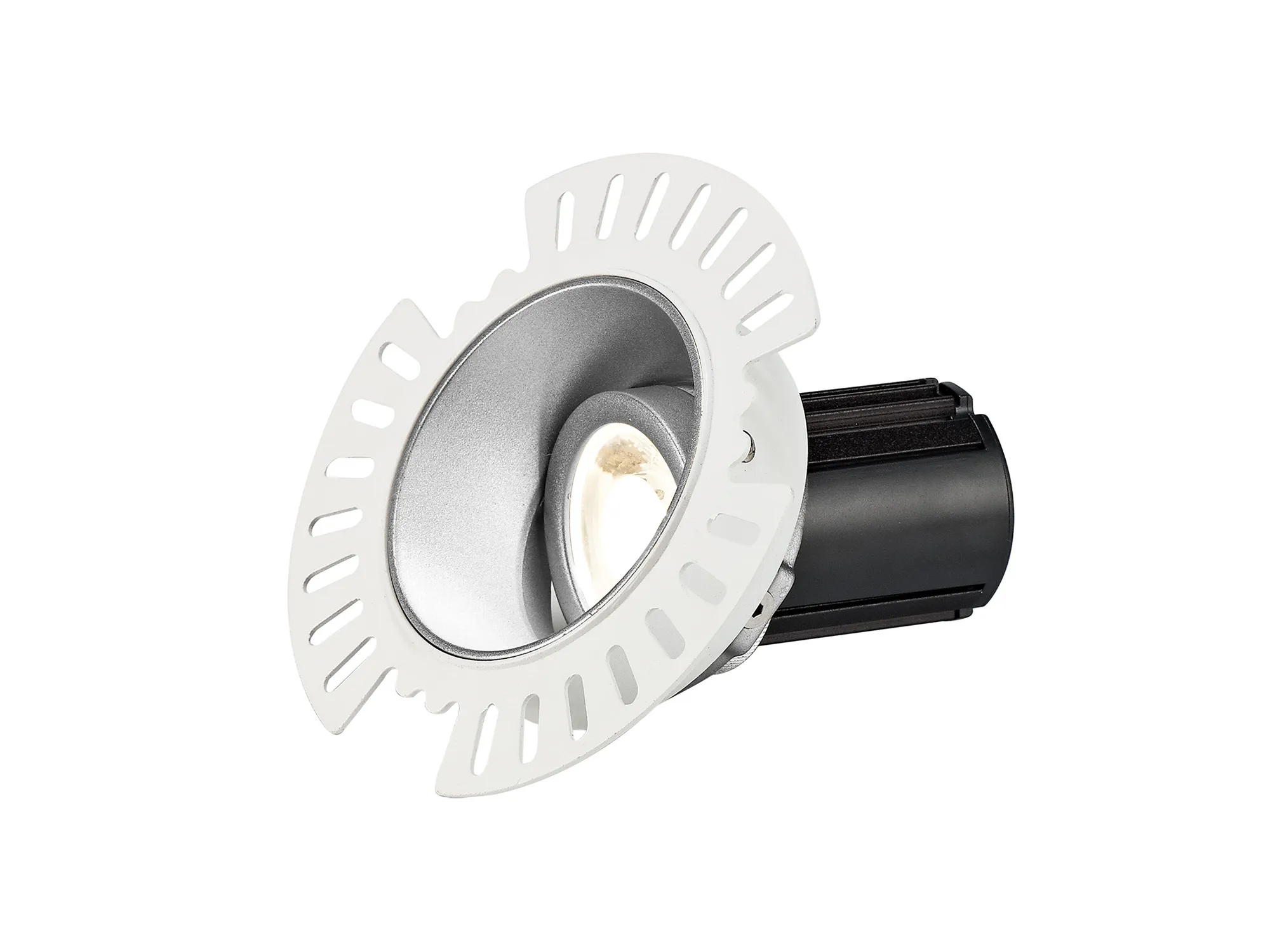 DM200988  Basy A 10 Tridonic powered 10W 2700K 750lm 12° CRI>90 LED Engine Silver Adjustable Recessed Spotlight, IP20